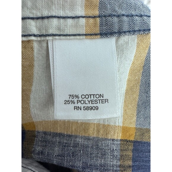 ROWM Shirt Mens XL Casual Pocket Button Down Short Sleeve Lot of 2 plaid - Picture 7 of 16